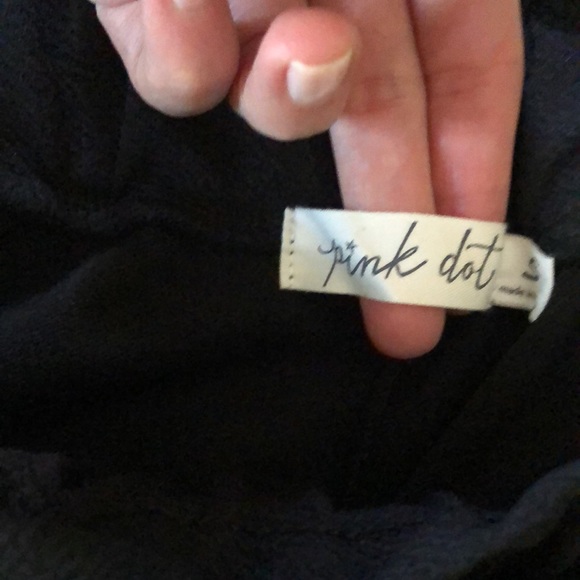 Black paper bag style pull on dress pants - Picture 3 of 5